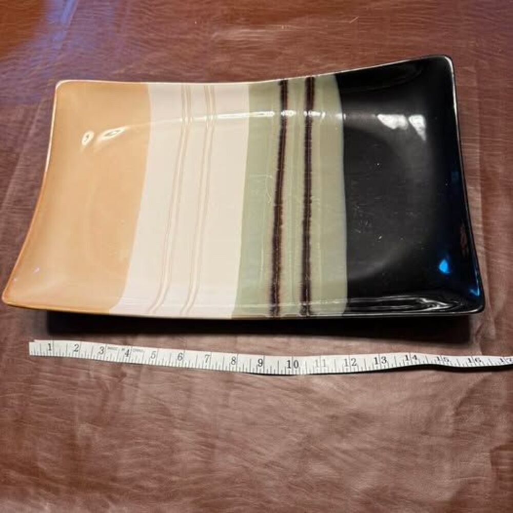 HomeTrends Jazz 16" Rectangular Serving Platter